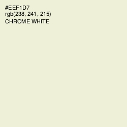 #EEF1D7 - Chrome White Color Image